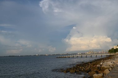 Georgetown, Penang Malezya - 14 Mayıs 2022 Ermeni Caddesi ve Georgetown 'un İnanılmaz Sahnesi