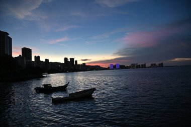 Georgetown, Penang Malezya - 14 Mayıs 2022 Ermeni Caddesi ve Georgetown 'un İnanılmaz Sahnesi
