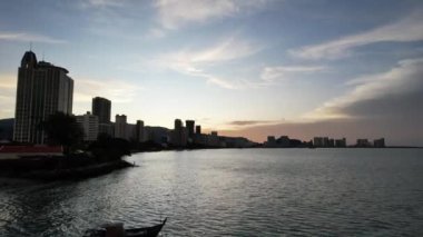 Georgetown, Penang Malezya - 14 Mayıs 2022 Ermeni Caddesi ve Georgetown 'un İnanılmaz Sahnesi