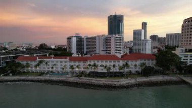 Georgetown, Penang Malezya - 14 Mayıs 2022 Ermeni Caddesi ve Georgetown 'un İnanılmaz Sahnesi