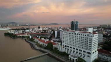 Georgetown, Penang Malezya - 14 Mayıs 2022 Ermeni Caddesi ve Georgetown 'un İnanılmaz Sahnesi