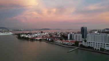 Georgetown, Penang Malezya - 14 Mayıs 2022 Ermeni Caddesi ve Georgetown 'un İnanılmaz Sahnesi