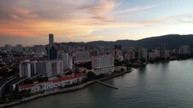 Georgetown, Penang Malezya - 14 Mayıs 2022 Ermeni Caddesi ve Georgetown 'un İnanılmaz Sahnesi