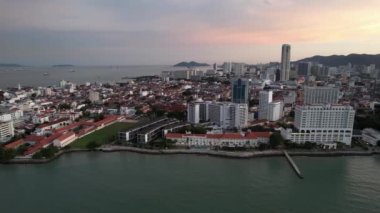 Georgetown, Penang Malezya - 14 Mayıs 2022 Ermeni Caddesi ve Georgetown 'un İnanılmaz Sahnesi
