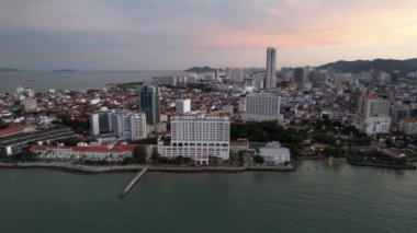 Georgetown, Penang Malezya - 14 Mayıs 2022 Ermeni Caddesi ve Georgetown 'un İnanılmaz Sahnesi