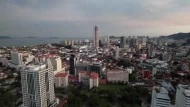 Georgetown, Penang Malezya - 14 Mayıs 2022 Ermeni Caddesi ve Georgetown 'un İnanılmaz Sahnesi