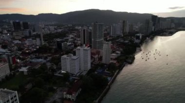 Georgetown, Penang Malezya - 14 Mayıs 2022 Ermeni Caddesi ve Georgetown 'un İnanılmaz Sahnesi