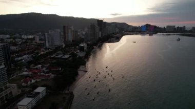 Georgetown, Penang Malezya - 14 Mayıs 2022 Ermeni Caddesi ve Georgetown 'un İnanılmaz Sahnesi