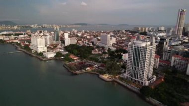 Georgetown, Penang Malezya - 14 Mayıs 2022 Ermeni Caddesi ve Georgetown 'un İnanılmaz Sahnesi