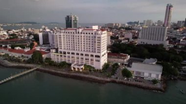 Georgetown, Penang Malezya - 14 Mayıs 2022 Ermeni Caddesi ve Georgetown 'un İnanılmaz Sahnesi