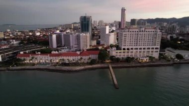 Georgetown, Penang Malezya - 14 Mayıs 2022 Ermeni Caddesi ve Georgetown 'un İnanılmaz Sahnesi