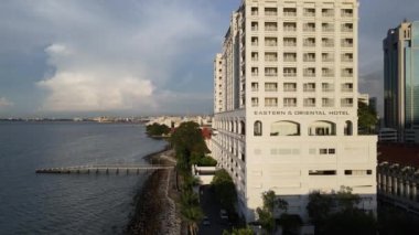 Georgetown, Penang Malezya - 14 Mayıs 2022 Ermeni Caddesi ve Georgetown 'un İnanılmaz Sahnesi