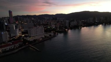 Georgetown, Penang Malezya - 14 Mayıs 2022 Ermeni Caddesi ve Georgetown 'un İnanılmaz Sahnesi