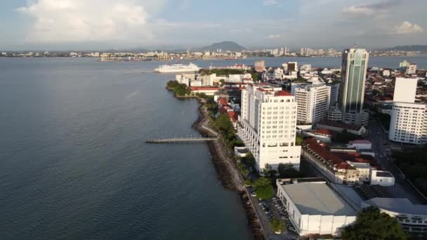 Georgetown Penang Malaysia Május 2022 Amazing Scenery Armenian Street Georgetown — Stock videók