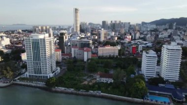 Georgetown, Penang Malezya - 14 Mayıs 2022 Ermeni Caddesi ve Georgetown 'un İnanılmaz Sahnesi