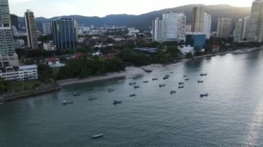 Georgetown, Penang Malezya - 14 Mayıs 2022 Ermeni Caddesi ve Georgetown 'un İnanılmaz Sahnesi