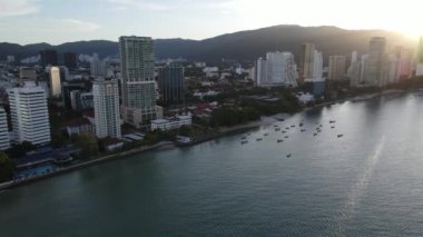 Georgetown, Penang Malezya - 14 Mayıs 2022 Ermeni Caddesi ve Georgetown 'un İnanılmaz Sahnesi
