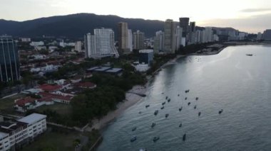 Georgetown, Penang Malezya - 14 Mayıs 2022 Ermeni Caddesi ve Georgetown 'un İnanılmaz Sahnesi