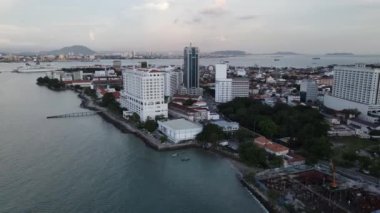 Georgetown, Penang Malezya - 14 Mayıs 2022 Ermeni Caddesi ve Georgetown 'un İnanılmaz Sahnesi