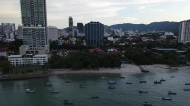 Georgetown, Penang Malezya - 14 Mayıs 2022 Ermeni Caddesi ve Georgetown 'un İnanılmaz Sahnesi