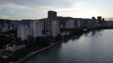 Georgetown, Penang Malezya - 14 Mayıs 2022 Ermeni Caddesi ve Georgetown 'un İnanılmaz Sahnesi