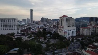 Georgetown, Penang Malezya - 14 Mayıs 2022 Ermeni Caddesi ve Georgetown 'un İnanılmaz Sahnesi