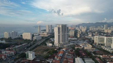 Georgetown, Penang Malezya - 14 Mayıs 2022 Ermeni Caddesi ve Georgetown 'un İnanılmaz Sahnesi