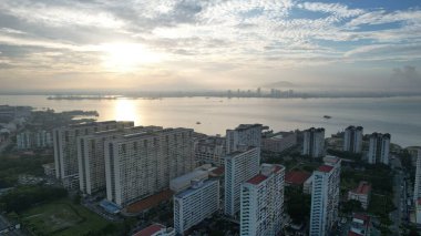 Georgetown, Penang Malezya - 14 Mayıs 2022 Ermeni Caddesi ve Georgetown 'un İnanılmaz Sahnesi