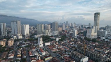 Georgetown, Penang Malezya - 14 Mayıs 2022 Ermeni Caddesi ve Georgetown 'un İnanılmaz Sahnesi