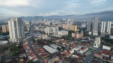 Georgetown, Penang Malezya - 14 Mayıs 2022 Ermeni Caddesi ve Georgetown 'un İnanılmaz Sahnesi