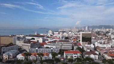 Georgetown, Penang Malezya - 14 Mayıs 2022 Ermeni Caddesi ve Georgetown 'un İnanılmaz Sahnesi