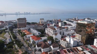 Georgetown, Penang Malezya - 14 Mayıs 2022 Ermeni Caddesi ve Georgetown 'un İnanılmaz Sahnesi