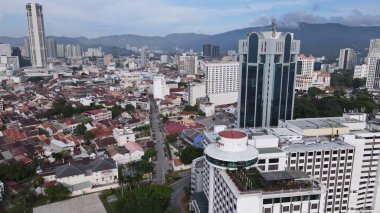 Georgetown, Penang Malezya - 14 Mayıs 2022 Ermeni Caddesi ve Georgetown 'un İnanılmaz Sahnesi