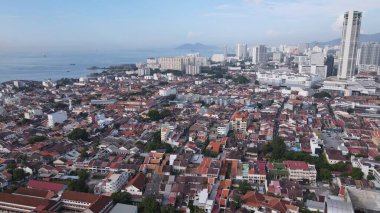 Georgetown, Penang Malezya - 14 Mayıs 2022 Ermeni Caddesi ve Georgetown 'un İnanılmaz Sahnesi