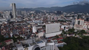 Georgetown, Penang Malezya - 14 Mayıs 2022 Ermeni Caddesi ve Georgetown 'un İnanılmaz Sahnesi