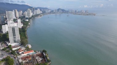 Georgetown, Penang Malezya - 14 Mayıs 2022 Ermeni Caddesi ve Georgetown 'un İnanılmaz Sahnesi