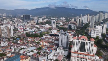 Georgetown, Penang Malezya - 14 Mayıs 2022 Ermeni Caddesi ve Georgetown 'un İnanılmaz Sahnesi