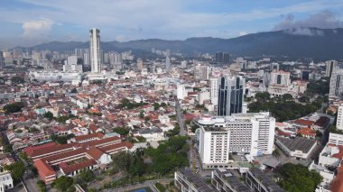 Georgetown, Penang Malezya - 14 Mayıs 2022 Ermeni Caddesi ve Georgetown 'un İnanılmaz Sahnesi