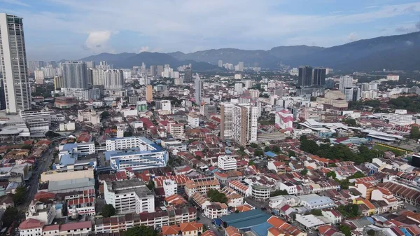 Georgetown, Penang Malezya - 14 Mayıs 2022 Ermeni Caddesi ve Georgetown 'un İnanılmaz Sahnesi