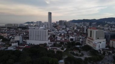 Georgetown, Penang Malezya - 14 Mayıs 2022 Ermeni Caddesi ve Georgetown 'un İnanılmaz Sahnesi