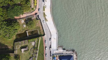 Georgetown, Penang Malezya - 14 Mayıs 2022 Ermeni Caddesi ve Georgetown 'un İnanılmaz Sahnesi