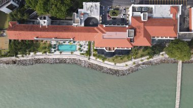 Georgetown, Penang Malezya - 14 Mayıs 2022 Ermeni Caddesi ve Georgetown 'un İnanılmaz Sahnesi