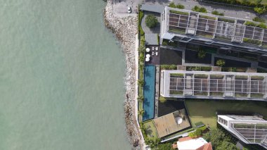 Georgetown, Penang Malezya - 14 Mayıs 2022 Ermeni Caddesi ve Georgetown 'un İnanılmaz Sahnesi