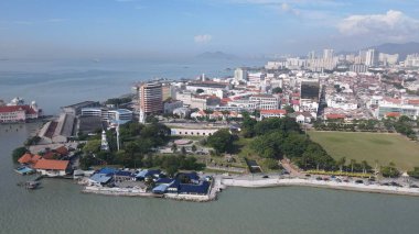 Georgetown, Penang Malezya - 14 Mayıs 2022 Ermeni Caddesi ve Georgetown 'un İnanılmaz Sahnesi