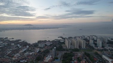 Georgetown, Penang Malezya - 14 Mayıs 2022 Ermeni Caddesi ve Georgetown 'un İnanılmaz Sahnesi