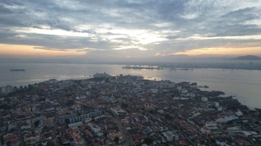 Georgetown, Penang Malezya - 14 Mayıs 2022 Ermeni Caddesi ve Georgetown 'un İnanılmaz Sahnesi