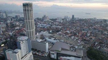 Georgetown, Penang Malezya - 14 Mayıs 2022 Ermeni Caddesi ve Georgetown 'un İnanılmaz Sahnesi