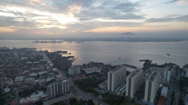 Georgetown, Penang Malezya - 14 Mayıs 2022 Ermeni Caddesi ve Georgetown 'un İnanılmaz Sahnesi