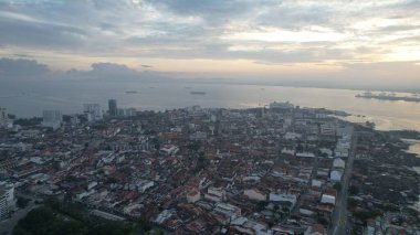Georgetown, Penang Malezya - 14 Mayıs 2022 Ermeni Caddesi ve Georgetown 'un İnanılmaz Sahnesi