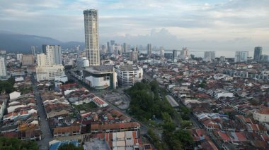 Georgetown, Penang Malezya - 14 Mayıs 2022 Ermeni Caddesi ve Georgetown 'un İnanılmaz Sahnesi